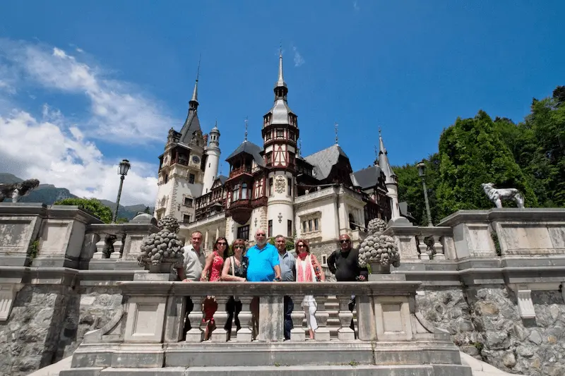 Castelul Peleş vazut din exterior